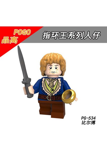 Yeşil Kedi Minifigures PG8149 Yüzüklerin Efendisi Güçlü Ork Bilbo Yarım Ork Yapı Taşları Oyuncaklar Çocuklar Için (Yurt Dışından)