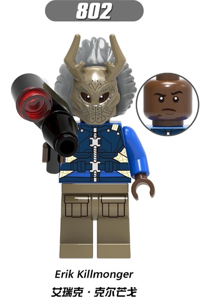 Gc Siyah Panter Minifigures Erik Killmonger Okoye Yapı Taşları Avengers Dc Çocuk Oyuncakları 1 Adet (Yurt Dışından)