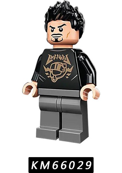 Adet/takım KM66029-66036 Marvel Demir Adam Yapı Taşları Şekil Tony Stark Biber Minifigure Yapı Tuğlaları Çocuk Oyuncakları (Yurt Dışından)