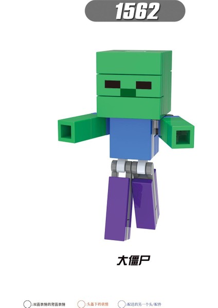 Tek Satış Minecraft Yapı Taşları Oyun Serisi Steve Redstone Küp Iskelet Creeper Zombi Tuğla Eğitici Rakamlar Oyuncaklar Çocuklar Için Koleksiyon X0294 (Yurt Dışından)