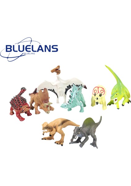 Taşınabilir Dinozor Oyuncak Mini Dinozor Oyuncak Seti Gerçekçi T-Rex Triceratops Pterosaur Stegosaurus Çocuk Hediye Çocuklar Dinozor Oyuncak (Yurt Dışından)