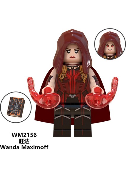 Gc Hazır Stok Scarlet Witch Wanda Vision Minifigures Yapı Taşları Oyuncaklar Çocuklar Için Model (Yurt Dışından)