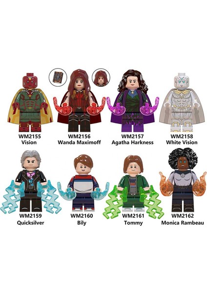 Gc Hazır Stok Scarlet Witch Wanda Vision Minifigures Yapı Taşları Oyuncaklar Çocuklar Için Model (Yurt Dışından)