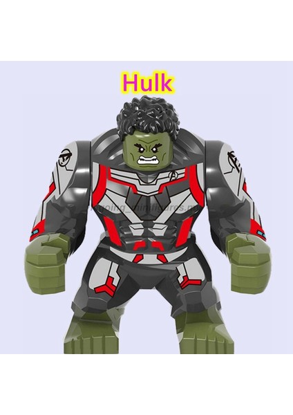 Avengers Endgame Minifigures ile Uyumlu Marvel Hulk Thor Iron Man Thanos Yapı Taşları Figür Tipi: Big Hulk 3 (Yurt Dışından)