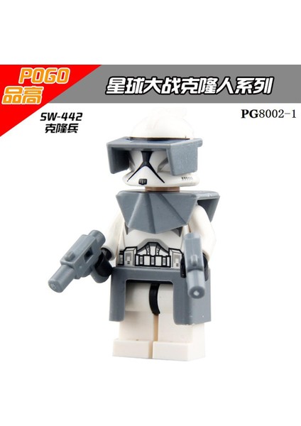 Tek Satış Star Wars Komutanı Fox Bilim Kurgu Sw Şekil Ordu Askeri Askerler Yüz Seti Zırh Modeli Yapı Taşı Tuğla Oyuncaklar PG8002 (Yurt Dışından)