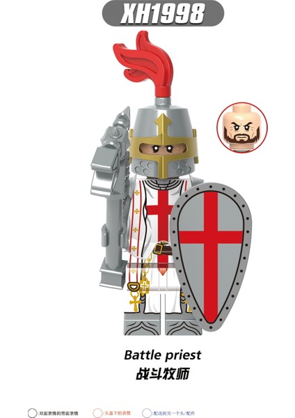 Adet/takım Antik Şövalye Serisi Figürleri Yapı Taşları Guardian Court Templar Imparatorluğu Altın Şövalye Savaş Rahip Minifigure Inşaat Oyuncakları X0348 (Yurt Dışından) modelleri
