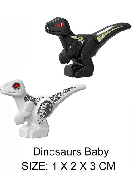 Bloklar Jurassic Dinozor Serisi Velociraptor T-Rex Triceratops Şekil Tuğla Oyuncaklar Birleştirir (Yurt Dışından)