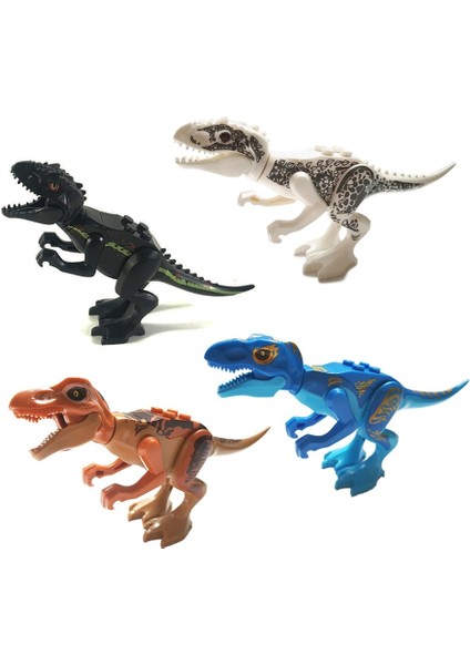 Bloklar Jurassic Dinozor Serisi Velociraptor T-Rex Triceratops Şekil Tuğla Oyuncaklar Birleştirir (Yurt Dışından)