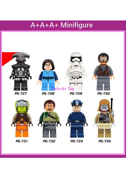 Minifigures PG8066 Star Wars Empire Judge Bodhi Lukba Oboba Fett Stormtrooper Yapı Taşları Oyuncakları 颜色:PG729 (Yurt Dışından)