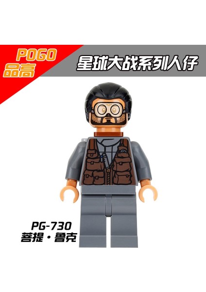 Minifigures PG8066 Star Wars Empire Judge Bodhi Lukba Oboba Fett Stormtrooper Yapı Taşları Oyuncakları 颜色:PG729 (Yurt Dışından)