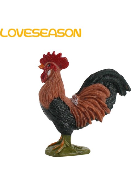 Çocuklar Mini Pvc Horoz Modeli Mini Horoz Modeli Çiftlik Hayvanı Figürü Oyuncak Hediye Çocuklar Için Zarif Detay Kümes Hayvanları Heykel Simülasyon Çiftlik Hayvanları Şekil (Yurt Dışından)