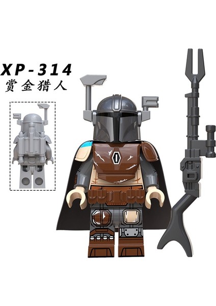 Gc Mandalorian Star Wars Minifigures Jango Fett Boba Fett Bounty Hunter Uyumlu Yapı Taşları Oyuncaklar KT1041 Modeli (Yurt Dışından)
