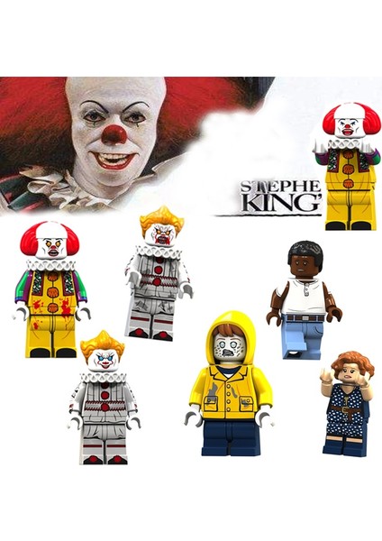 Gc Stephen King's It Minifigures Pennywise Çocuk Blokları Oyuncak Modeli (Yurt Dışından)