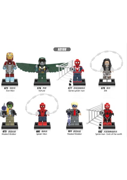 Örümcek Adam Ipek Minifigures Akbaba Yapı Taşları Çocuklar Oyuncaklar X0168 (Yurt Dışından)