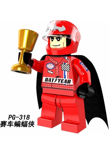 Dc Süper Kahramanlar Minifigures Uyumlu Batman Harley Quinn Robin Nightwing Iki Yüzlü Yapı Taşları Oyuncaklar PG8103 Renk: PG314 (Yurt Dışından)