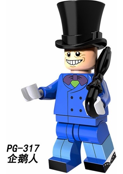 Dc Süper Kahramanlar Minifigures Uyumlu Batman Harley Quinn Robin Nightwing Iki Yüzlü Yapı Taşları Oyuncaklar PG8103 Renk: PG314 (Yurt Dışından)