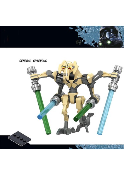 Yıldız Kuvvetleri Savaşları Mini Figürler Savaş Droid Genel Ağır Stromtrooper Finn Han Solo Yapı Taşları Aksiyon Oyuncakları Çocuklar Için Hediye (Yurt Dışından)