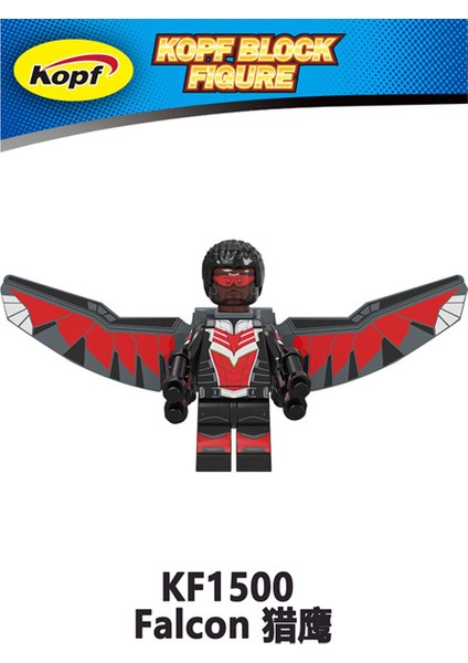 Tek Satış Marvel Kış Asker Falcon Ajan Yapı Taşları Abd Ajan Stokta Asker Baron Aksiyon Figürleri Eğitici Tuğla Oyuncaklar Çocuklar Için KF6135 (Yurt Dışından)