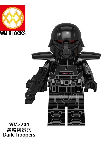 Tek Satış Star Wars Yapı Taşı Dark Troopers Mandalorian Moff Gideon Boba Fett Luke Skywalker Jawas Yapı Taşı Anime Karakter Serisi Oyuncaklar Çocuklar Için Hediye WM6121 (Yurt Dışından)