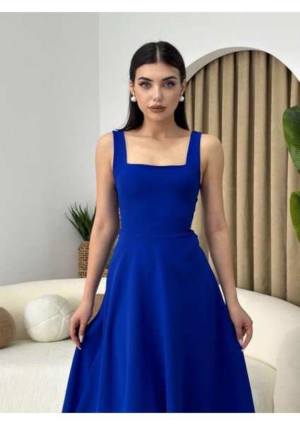 Calliope Kare Yaka Midi Boy Elbise fiyatları