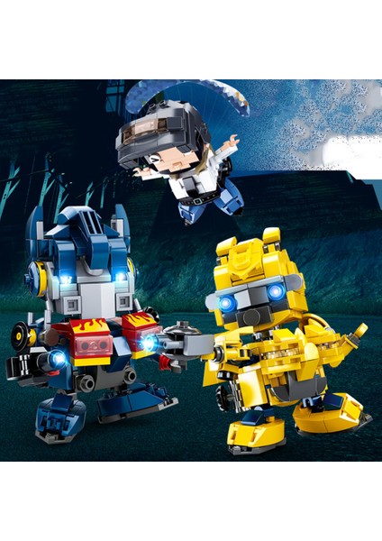 Kutu Mini Yapı Taşı Oyuncak Çizgi Film Karakterleri Robot Ldren Için Model Yerleştirme Oyuncak Renk: 0761F Nezha (Yurt Dışından)