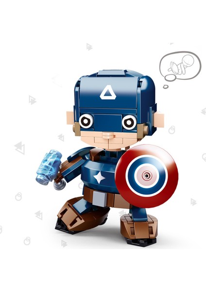 Kutu Mini Yapı Taşı Oyuncak Çizgi Film Karakterleri Robot Ldren Için Model Yerleştirme Oyuncak Renk: 0761F Nezha (Yurt Dışından)