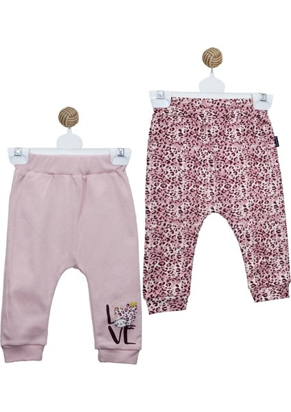 Kız Bebek Leopar 2'li Patiksiz Alt Seti