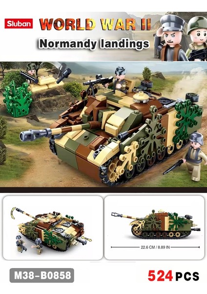 Ikinci Dünya Savaşı 2 Askeri Yapı Taşları Normandy Landings Ingiltere Abd Almanya Ordusu Setleri Tuğla Ww2 Oyuncak Araç Pershing Panter Tankları (Yurt Dışından) modelleri