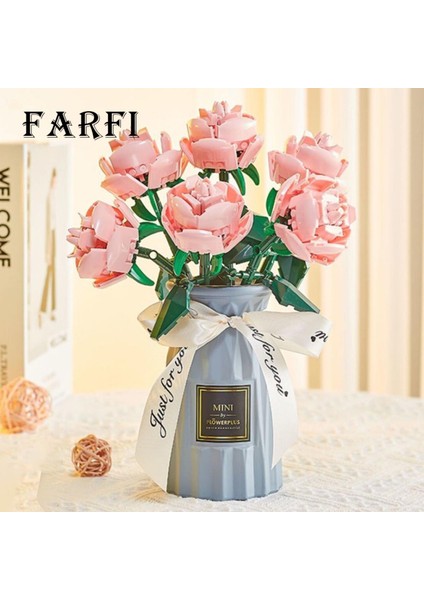 Farfi Çiçek Yapı Oyuncak 3D Model Çocuk Dıy Yapı Oyuncak Çiçek Dekorasyon (Yurt Dışından) indirimleri