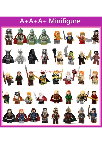 Minifigures Sihirli Yüzük Yüzük Kral Hobbit Yüzük Çocuklar Için Yapı Taşları Oyuncakları 颜色:PG520 (Yurt Dışından)