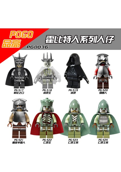 Minifigures Sihirli Yüzük Yüzük Kral Hobbit Yüzük Çocuklar Için Yapı Taşları Oyuncakları 颜色:PG520 (Yurt Dışından)