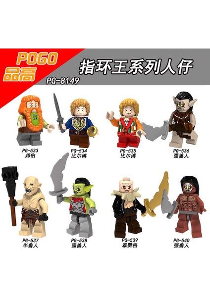 Minifigures Sihirli Yüzük Yüzük Kral Hobbit Yüzük Çocuklar Için Yapı Taşları Oyuncakları 颜色:PG520 (Yurt Dışından)