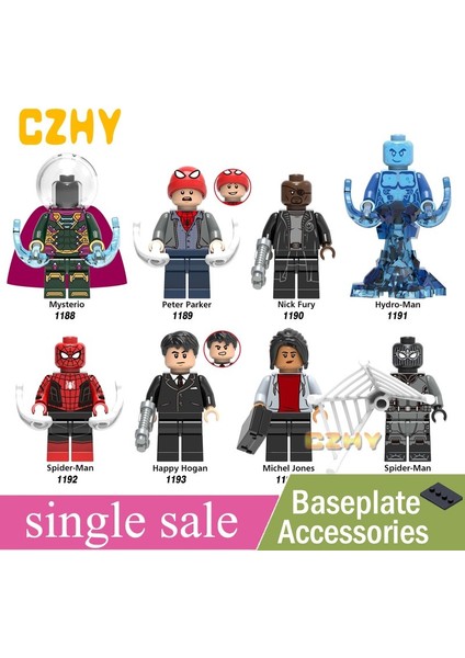 Örümcek Adam Yapı Taşları Mini Figürler Oyuncaklar Süper Kahramanlar Tuğla Setleri X0249 (Yurt Dışından) modelleri