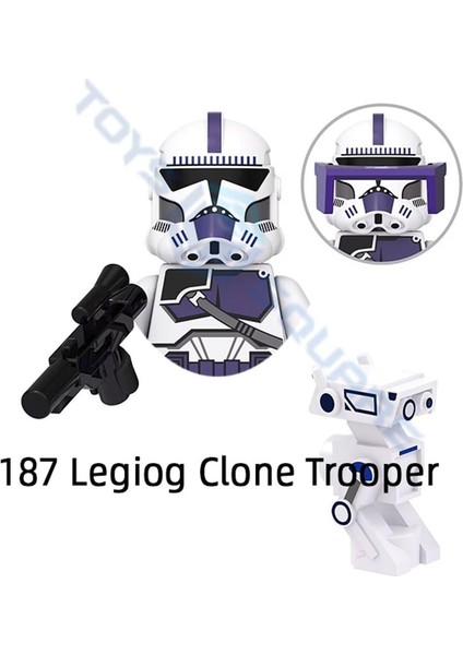 Mace Windu Obi Wan Rahm Kota Darth Vader Ahsoka C-3po 187 Clone Trooper Modeli Yapı Taşları Moc Tuğla Seti Hediyeler Oyuncaklar (Yurt Dışından)