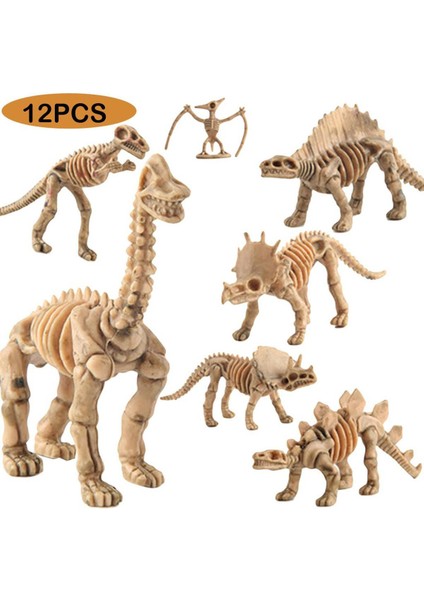 Dinozor Fosili Şekil Oyuncaklar Dinozor Hayvan Modeli Figürleri Eğitici Oyuncaklar (Yurt Dışından)