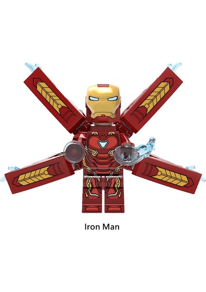 Uyumlu Marvel Avengers Minifigures Hulk Demir Adam Thanos Thor Örümcek Adam Falcon Ant-Man Yapı Taşları Oyuncaklar Renk: XH1244 (Yurt Dışından)