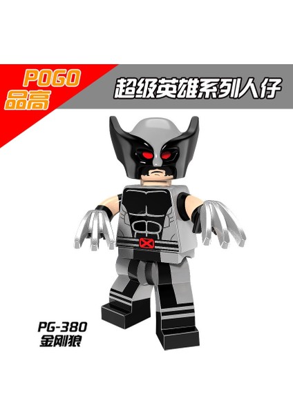 Minifigures PG8093 Süper Kahraman Bain Wolverine Deadpool Rahat Giysiler Abd Takımı Batman Mini Rakamlar Oyuncak Inşaat Blokları (Yurt Dışından) modelleri