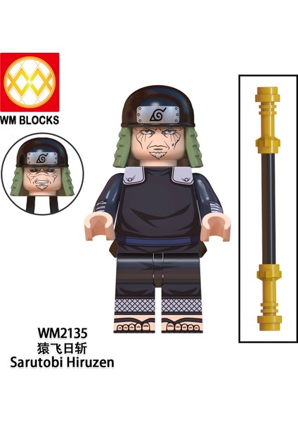 Adet/takım Naruto Yapı Taşları Figürleri Gaara Temari Sarutobi Hiruzen Ohnoki Raikage Minifigure Yapı Tuğlaları Çocuk Oyuncakları WM6111 (Yurt Dışından)