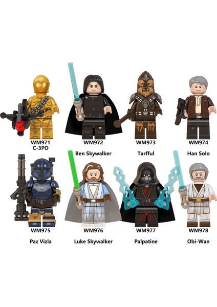 Gc Star Wars Serisi Gömülü Yapı Taşı Oyuncakları Minifigures Ldren Oyuncak WM971-WM78 Özellikleri (Yurt Dışından) fiyatları