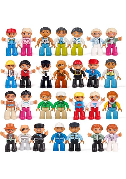 Yeşil Kedi Duplo Aksiyon Figürleri Aile Üyesi Polis Doktor Sporcu Büyük Boy Yapı Taşları Diy Eğitim Çocuk Oyuncakları Model:7 (Yurt Dışından) fiyatları