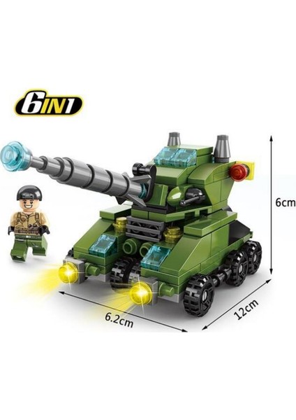 Pinshang 6 In 1 Deformasyon Yapı Taşı Oyuncaklar Mühendislik Araç Küçük Parçacıklar Yapı Tuğlaları Hediyeler (Yurt Dışından) fırsatları