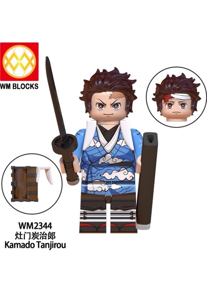 Tek Satış Iblis Avcısı Rakamlar Yapı Taşları Tanjirou Nezuko Muzan Kokushibo Douma Daki Giyuutarou Tuğlalar Çocuk Erkek Kız Hediye Oyuncaklar WM6138 (Yurt Dışından) fiyatları