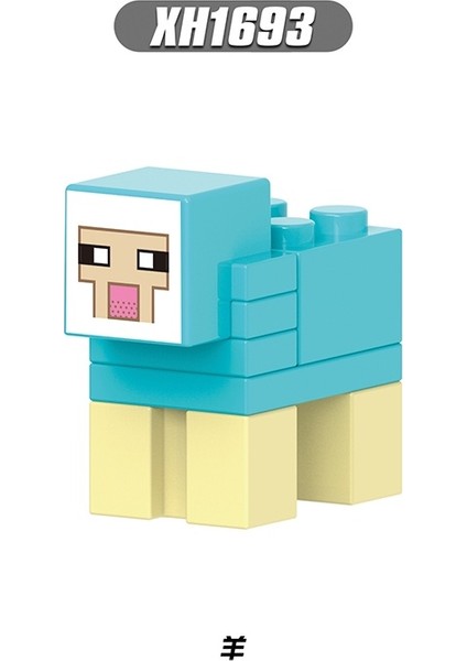 Yapı Taşları My World Minifigures Minecraft Oyuncaklar Tuğlalar Çocuklara Hediyeler Eğitim X0311 NO.:1690 (Yurt Dışından)