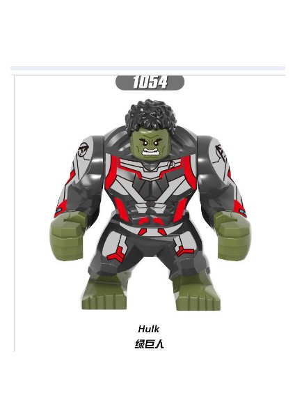 1pc Avengers Hulk Minifigure Küçük Parçacık Bebek Modeli Çocuk Yapı Taşı Oyuncak (Yurt Dışından)
