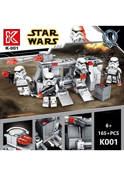 Kdis Için Star Wars Serisi Uyumlu Yapı Taşları Oyuncakları (Yurt Dışından) modelleri