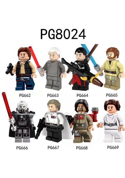 Tek Satış Yıldız Savaşı Figürleri Yapı Taşları Rogue One Minifigures Baze Han Solo Palpatine Obi-Wan Kenobi Tuğlalar Çocuk Boys Koleksiyonu Hediye Oyuncaklar PG8024 (Yurt Dışından)