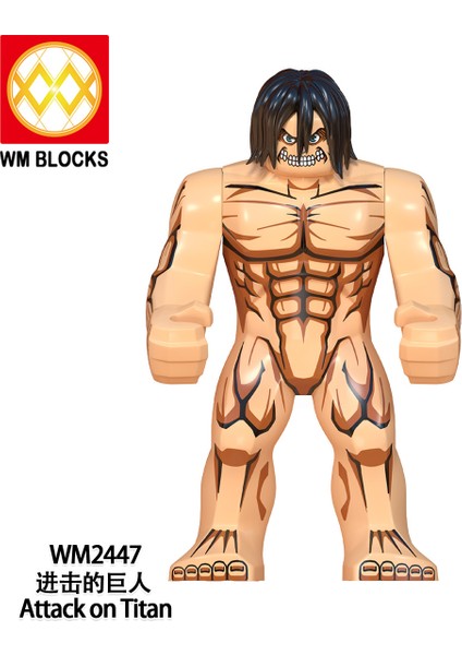 8 Adet/takım WM6148 Titan Bloklarına Saldırı Eren Anime Karikatür Tuğla Mini Aksiyon Oyuncak Figürler Yapı Taşları Erem Jaeger Armin Levi Mikasa Bebek (Yurt Dışından)