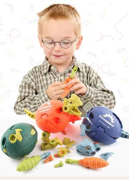 Diy Deforme Montaj Dinozor Yumurtaları Oyuncak Vidalama Sökme Çocuk Bulmaca Oyuncaklar (Yurt Dışından) modelleri