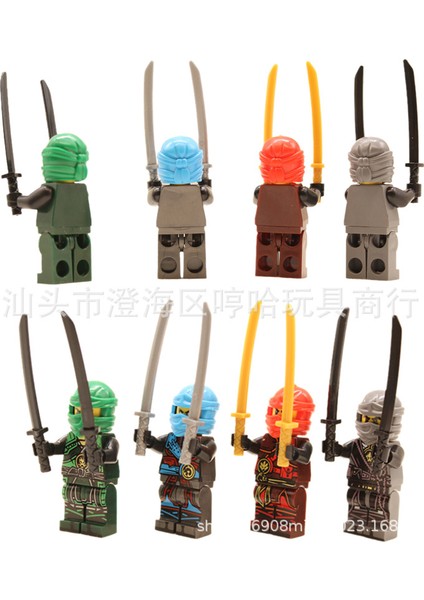 8 Adet Yapı Taşları Oyuncaklar Küçük Parçacık Dıy Ninjago Doll (Yurt Dışından) modelleri