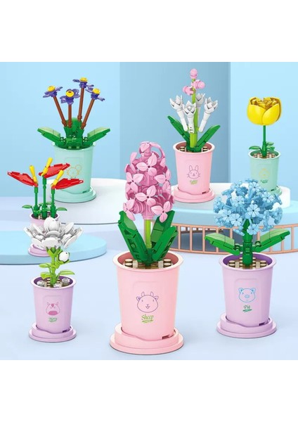 Çiçek Yapı Oyuncak Diy Çiçek Yapı Taşları Oyuncak Çocuklar Için Eğlenceli Eğitici Aktivite Mükemmel Masaüstü Dekorasyon Harika Doğum Günü Hediyesi Fikri Bitki Yapı Taşları Oyuncak (Yurt Dışından) fırsatları
